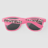 Lunettes de soleil imprimé léopard rose (Dos)