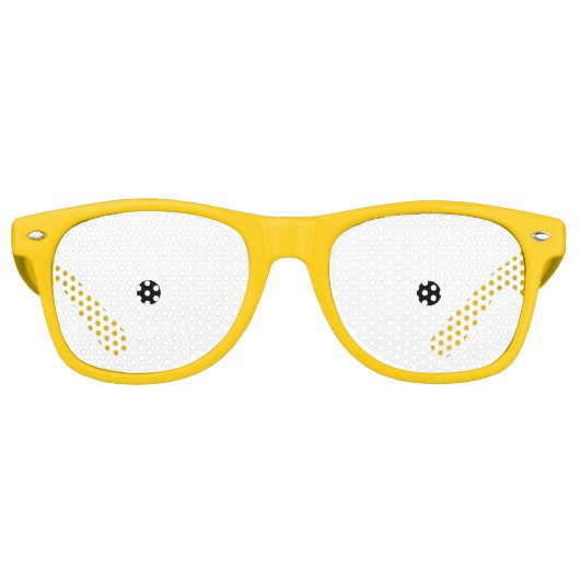 Lunettes de soleil Jaune Nerd. (Devant)