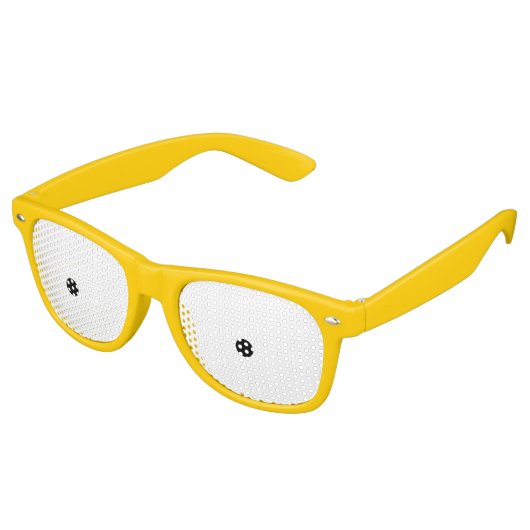 Lunettes de soleil Jaune Nerd. (Angulaire)