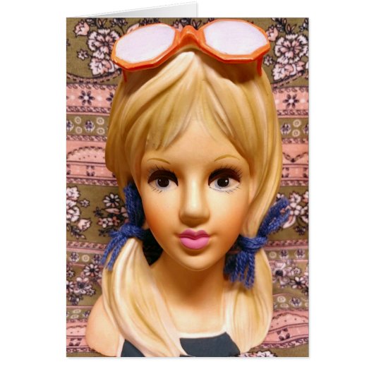 Lunettes de soleil Lady Head Ado Blonde Pigtails (Devant)