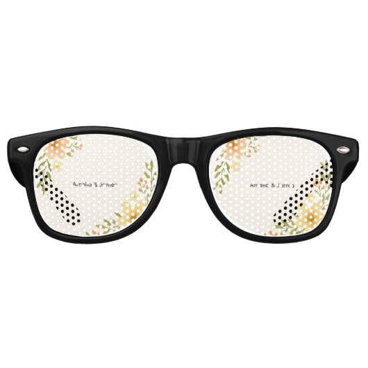 Lunettes de soleil Mariage Fleur sauvage rustique (Devant)