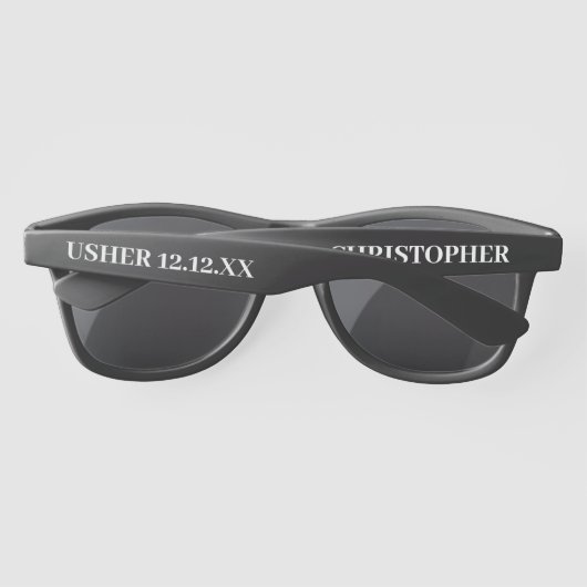 Lunettes de soleil mariage Usher (Dos)