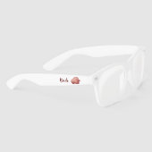 Lunettes De Soleil Mariée de la Peine Brousse et Bourgogne avec nom B (Droite)