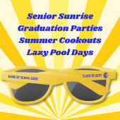 Lunettes De Soleil Mascotte de lion jaune et bleu