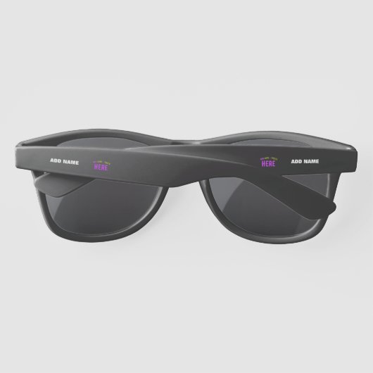LUNETTES DE SOLEIL MODERNE ET MODERNE PERSONNALISABLE NOIR VÉRIFIÉ (Dos)