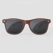 Lunettes De Soleil Monogramme Nom personnalisé Script noir moderne (Devant)