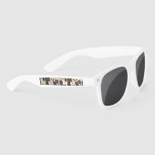 Lunettes De Soleil Motif de chats blancs et gris (Droite)