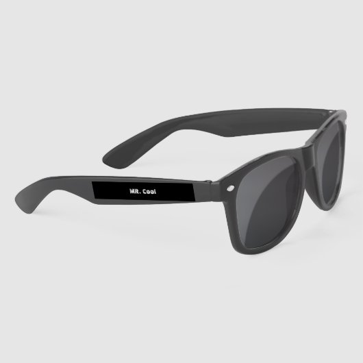 Lunettes De Soleil MR.Cool Texte imprimé Fournitures de partie élégan (Droite)