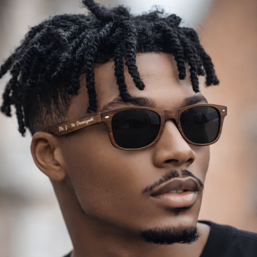 Lunettes De Soleil  Mr. [Initial] | Personalized Wooden 2026