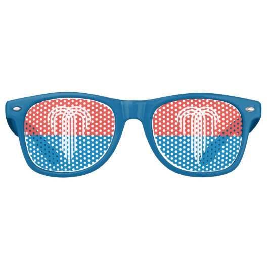 Lunettes de soleil Party Shades avec drapeau de Ka (Devant)