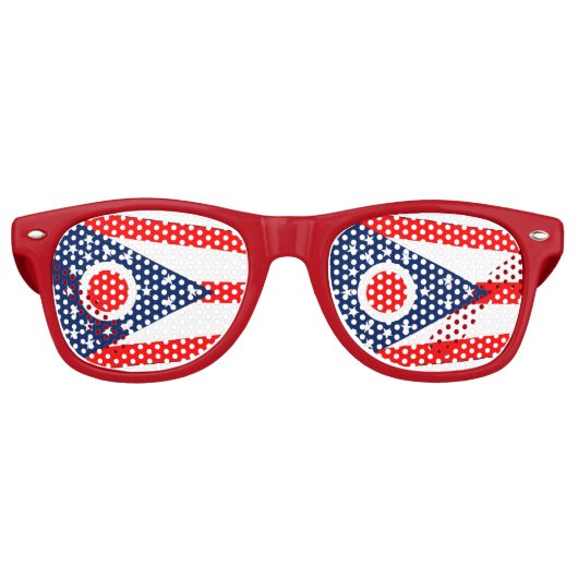 Lunettes de soleil Party Shades avec drapeau de l' (Devant)