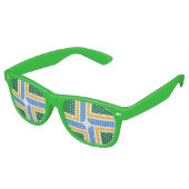 Lunettes de soleil Party Shades avec drapeau de Po (Angulaire)