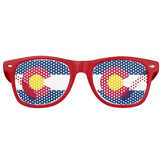 Lunettes de soleil Party Shades avec drapeau du Co (Devant)