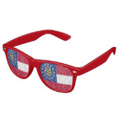 Lunettes de soleil Party Shades avec le drapeau de (Angulaire)