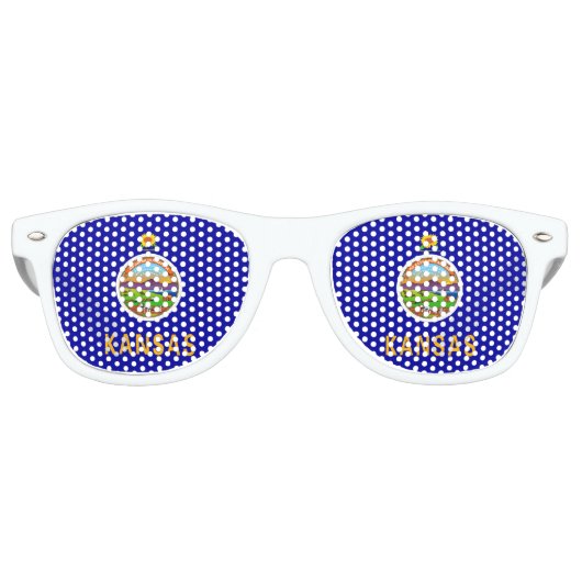 Lunettes de soleil Party Shades avec le drapeau du (Devant)