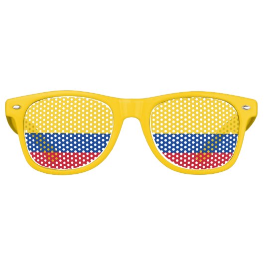 Lunettes de soleil Party Shades - drapeau Colombie (Devant)