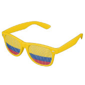 Lunettes de soleil Party Shades - drapeau Colombie (Angulaire)