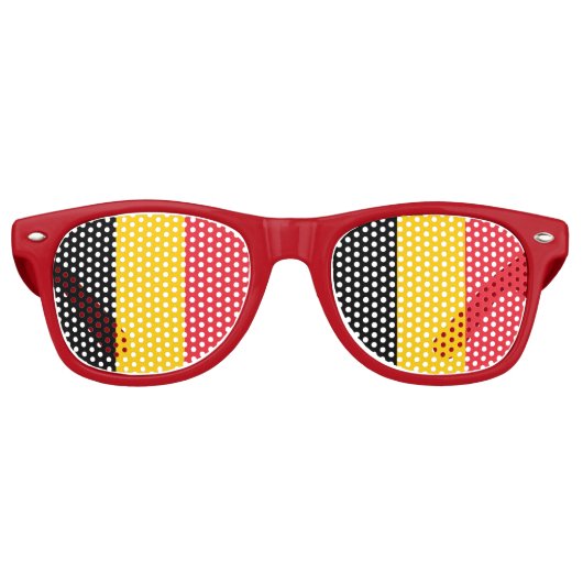 Lunettes de soleil Party Shades - drapeau de la Be (Devant)