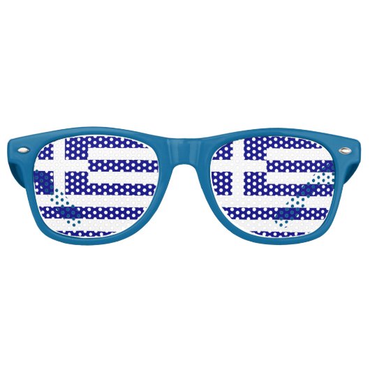 Lunettes de soleil Party Shades - drapeau de la Gr (Devant)