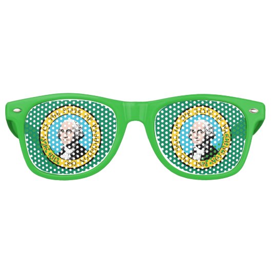 Lunettes de soleil Party Shades - drapeau de l'Éta (Devant)