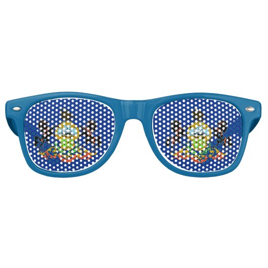 Lunettes de soleil Party Shades - drapeau de l'Éta (Devant)
