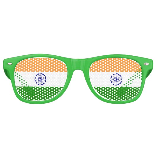 Lunettes de soleil Party Shades - drapeau de l'Ind (Devant)