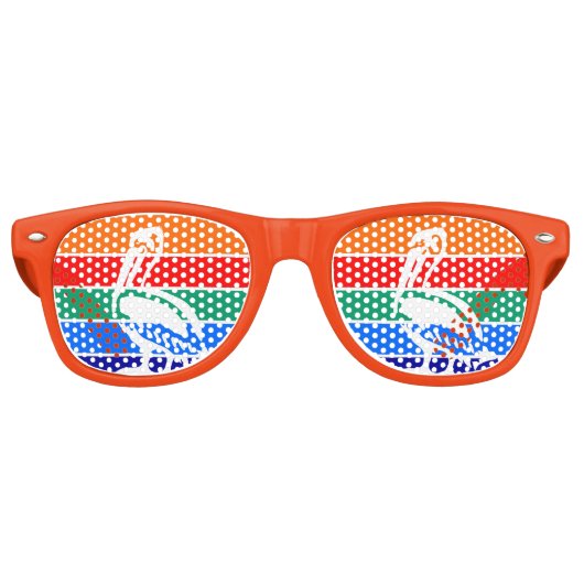 Lunettes de soleil Party Shades, drapeau de Saint- (Devant)