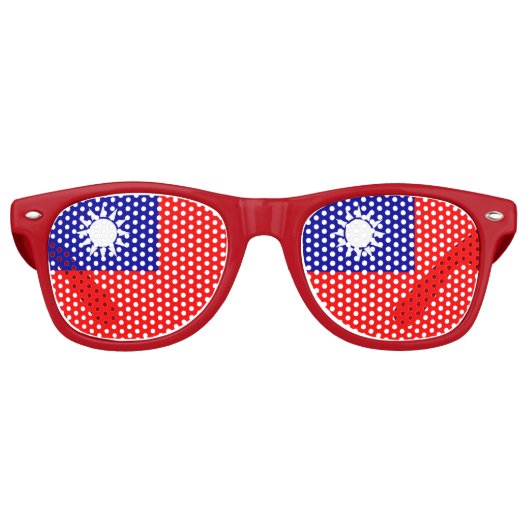 Lunettes de soleil Party Shades - drapeau de Taïwa (Devant)