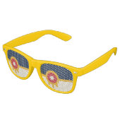 Lunettes de soleil Party Shades, drapeau de Tulsa, (Angulaire)