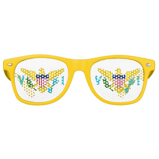 Lunettes de soleil Party Shades - drapeau de Virgi (Devant)