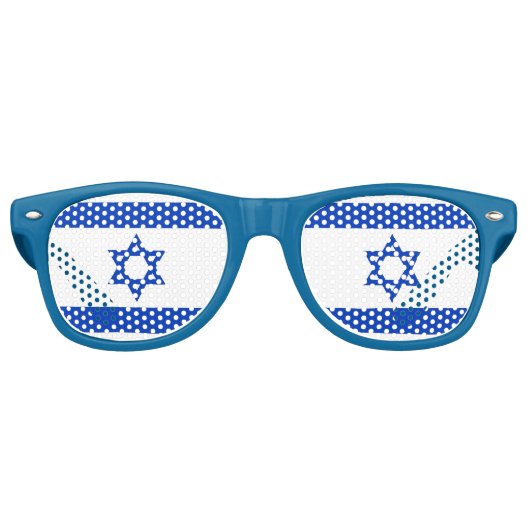 Lunettes de soleil Party Shades - drapeau d'Israël (Devant)