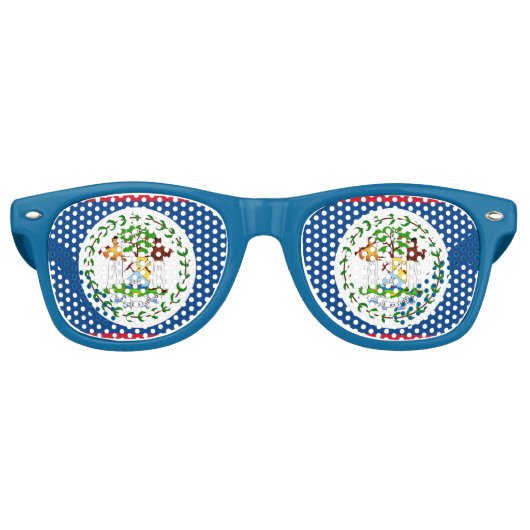 Lunettes de soleil Party Shades - drapeau du Beliz (Devant)