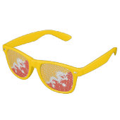 Lunettes de soleil Party Shades - drapeau du Bhout (Angulaire)