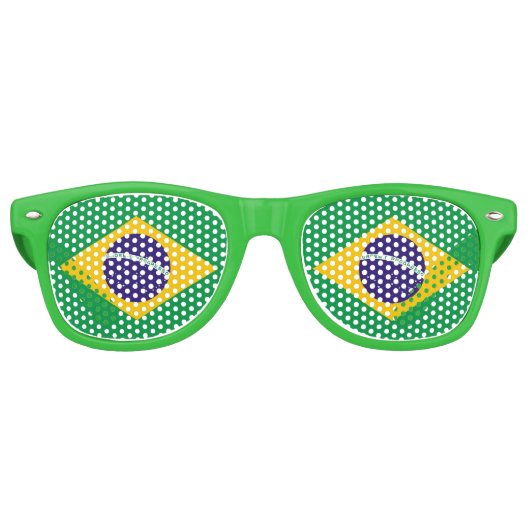 Lunettes de soleil Party Shades - drapeau du Brési (Devant)