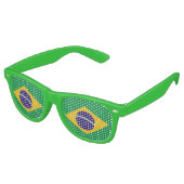 Lunettes de soleil Party Shades - drapeau du Brési (Angulaire)
