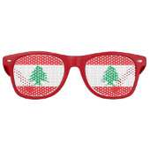 Lunettes de soleil Party Shades - drapeau du Liban (Devant)