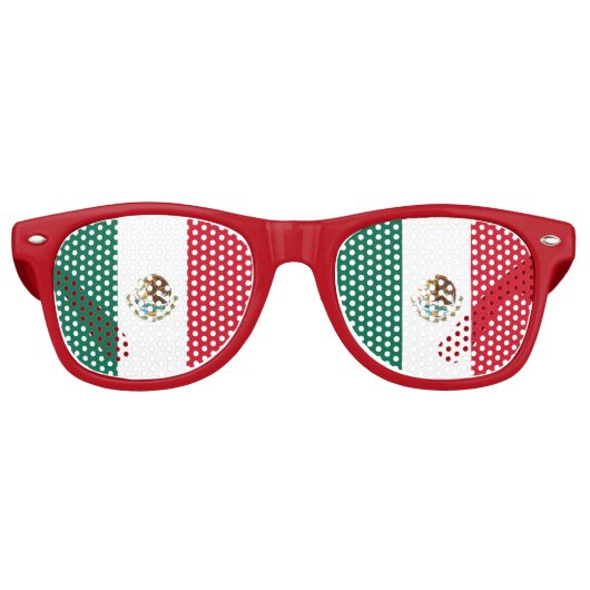 Lunettes de soleil Party Shades - drapeau du Mexiq (Devant)