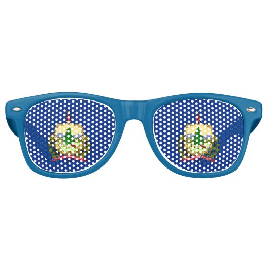 Lunettes de soleil Party Shades - drapeau du Vermo (Devant)