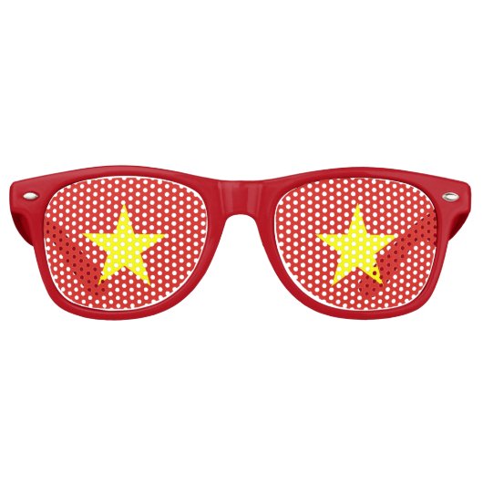 Lunettes de soleil Party Shades - drapeau du Vietn (Devant)