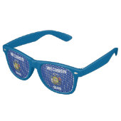 Lunettes de soleil Party Shades - drapeau du Wisco (Angulaire)