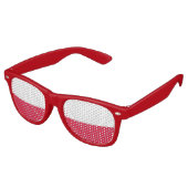 Lunettes de soleil Party Shades - drapeau polonais (Angulaire)