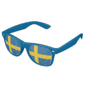 Lunettes de soleil Party Shades - Drapeau Suède (Angulaire)