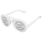 Lunettes de soleil personnalisées pour logo ou pho (Angle)