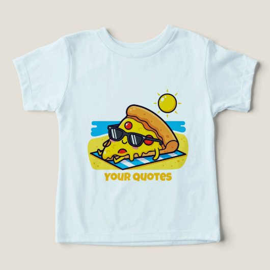 Lunettes de soleil Pizza Se détendant à la plage (Design Recto)