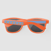 Lunettes de soleil Pointe Polka (bleu et orange De (Dos)