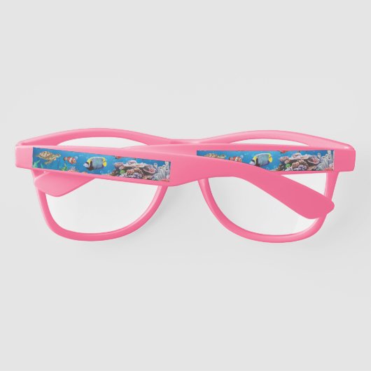 Lunettes De Soleil Poissons tropicaux nageant Fond (Dos)