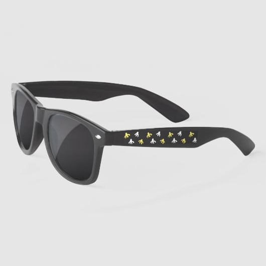 Lunettes de soleil Popcorn (gris foncé et jaune be (Gauche)