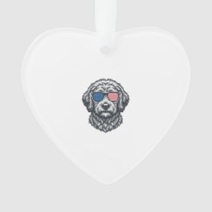 Lunettes de soleil pour chien patriotiques vintage