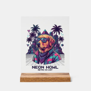 Lunettes de soleil pour chien rétro Neon Howl K9 U