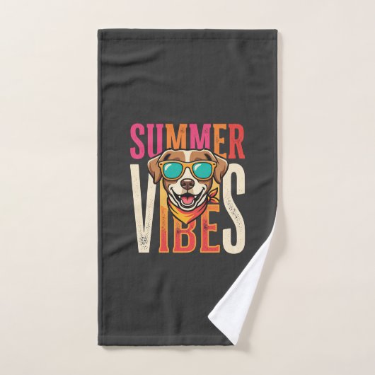 Lunettes de soleil pour chien Summer Vibes (Serviette à main)